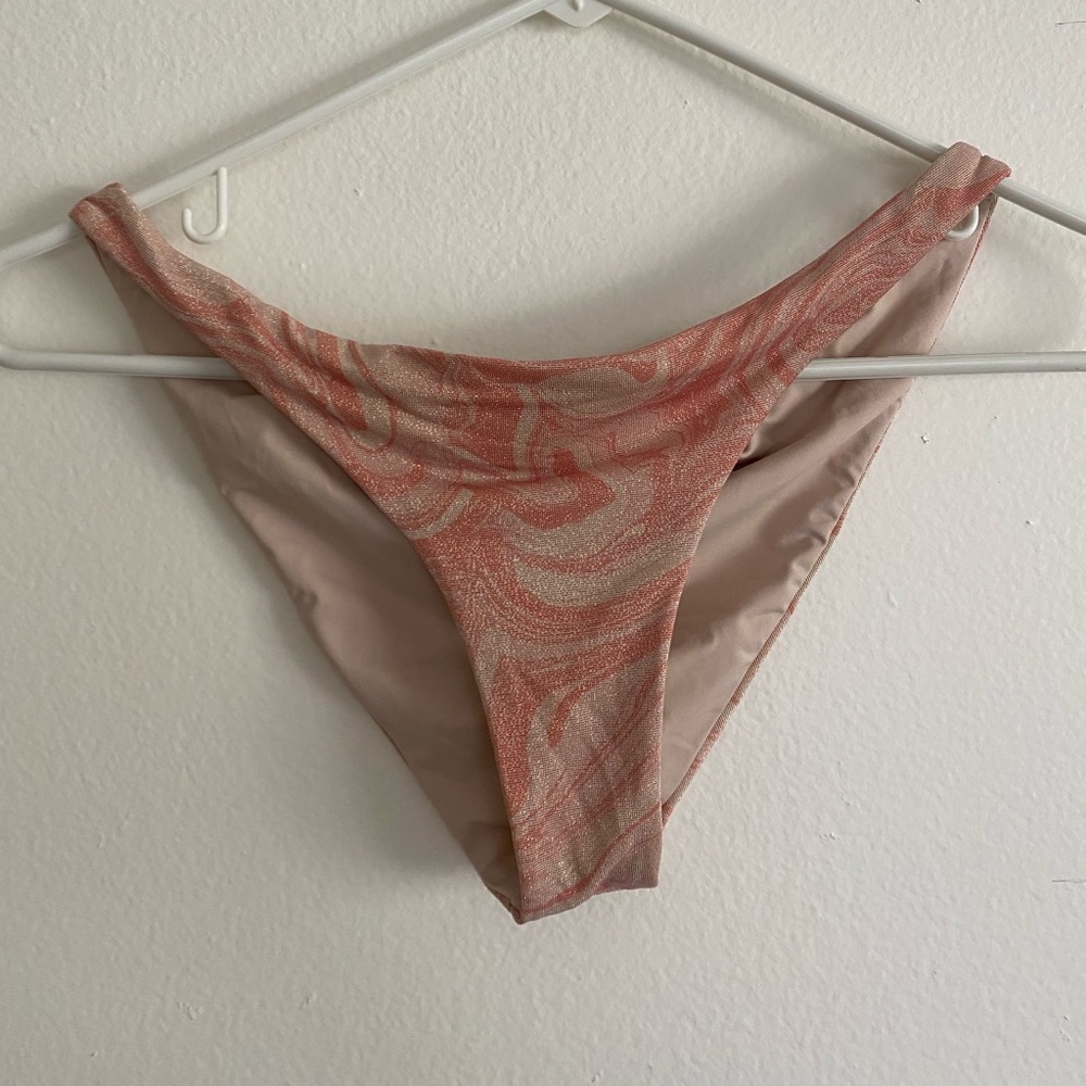 L*Space Camacho Bikini Bottom Size M All Swirled Up